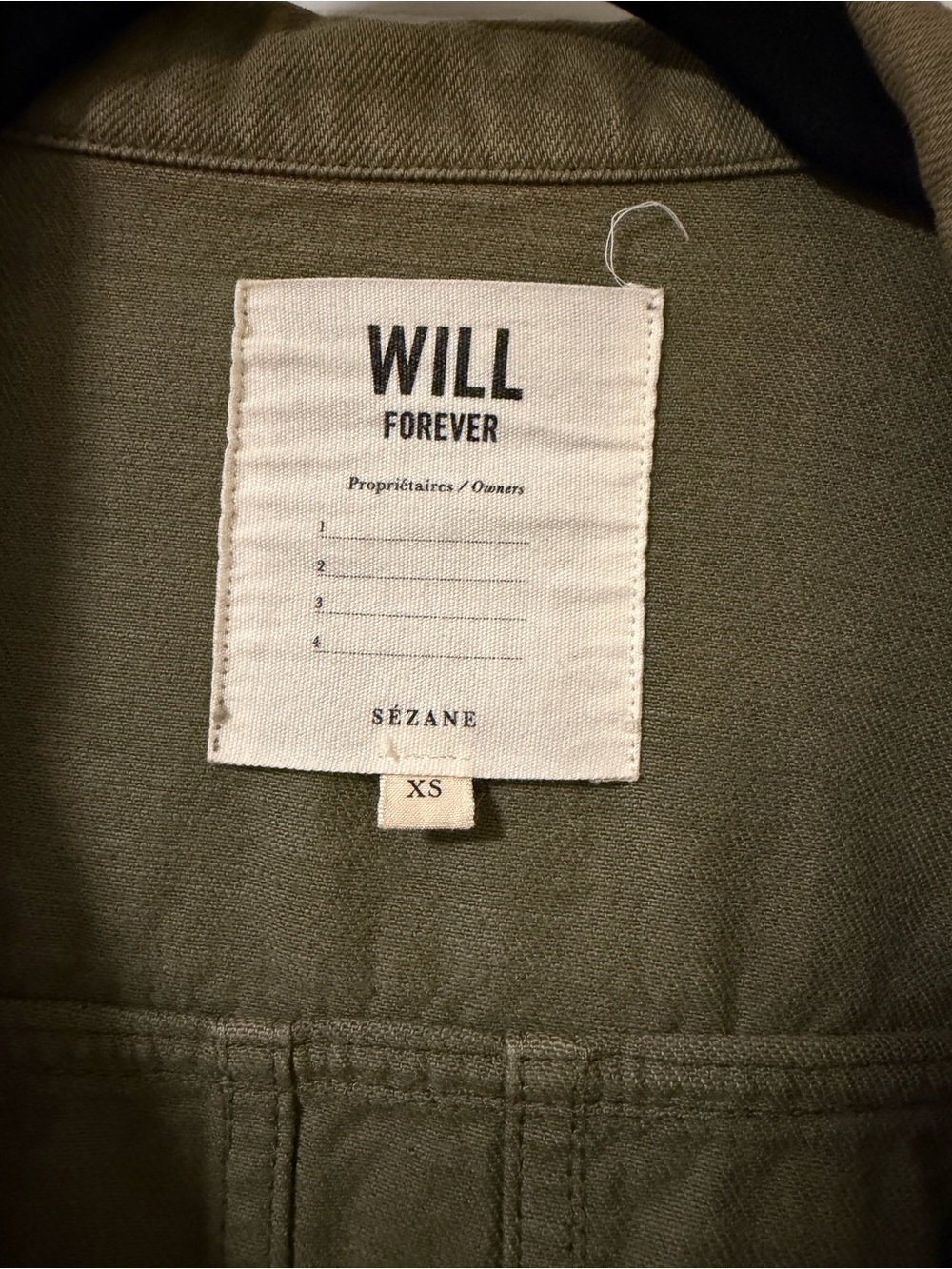 Sezane XS Khaki Will Jacket - Picture 4 of 6